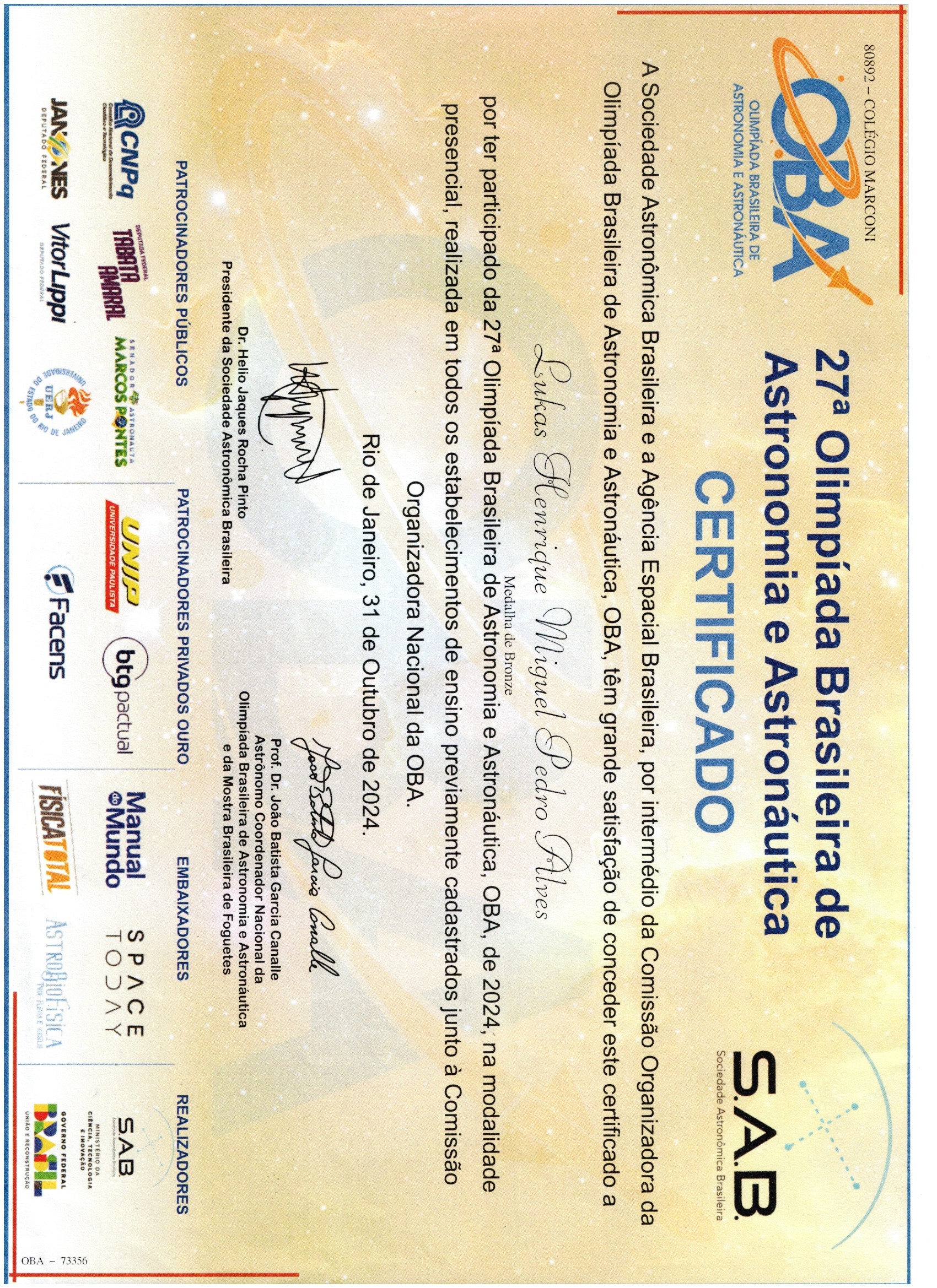27ª OBA 2024