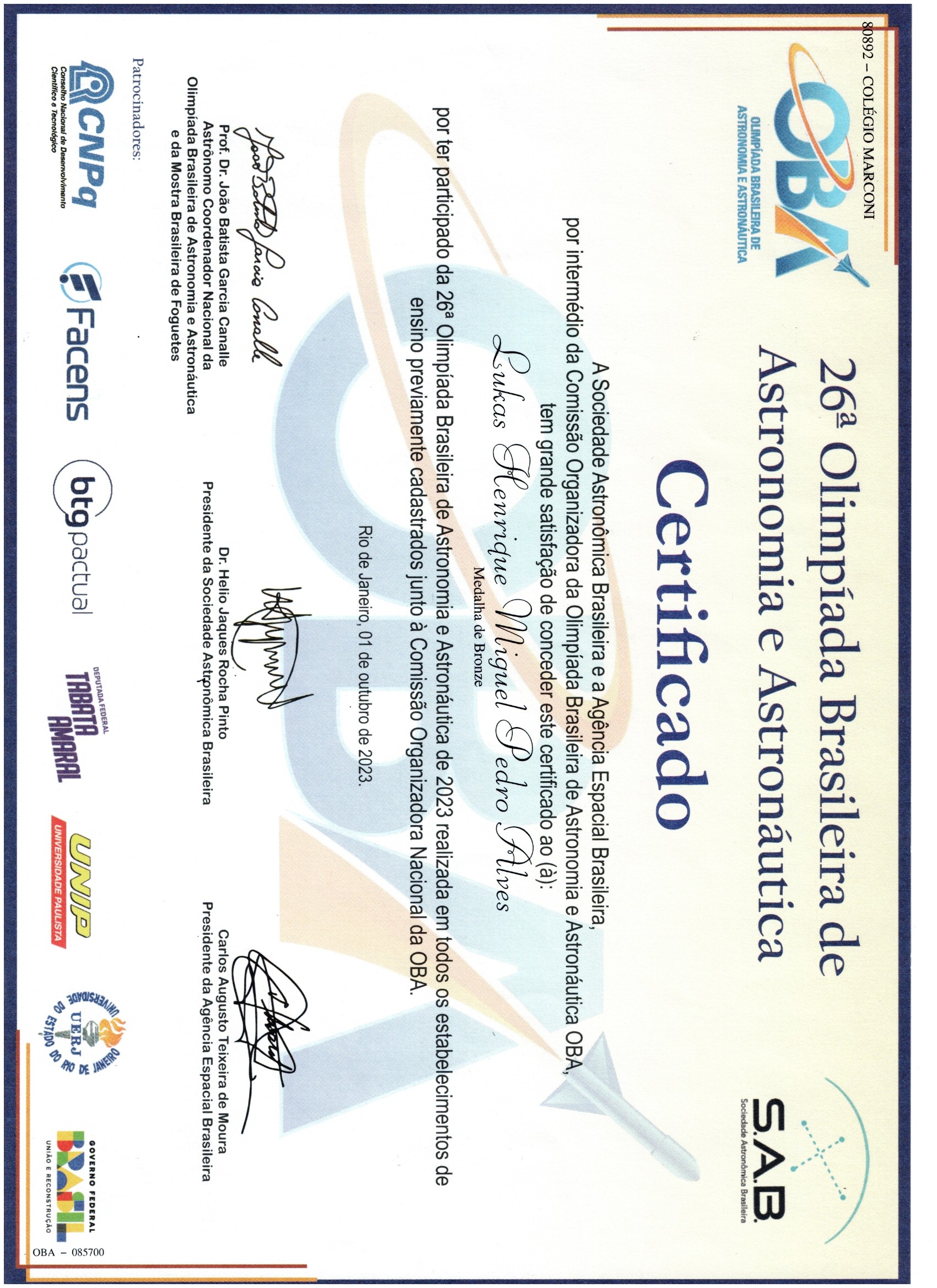 26ª OBA 2023
